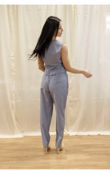 Completo con Gillet e Pantalone Gessato