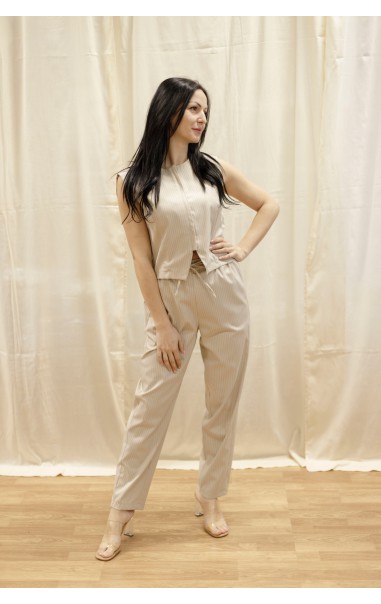 Completo con Gillet e Pantalone Gessato