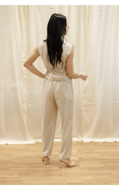 Completo con Gillet e Pantalone Gessato