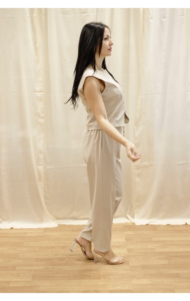 Completo con Gillet e Pantalone Gessato