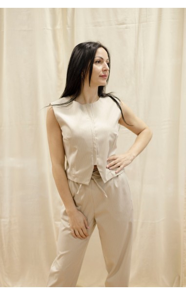 Completo con Gillet e Pantalone Gessato