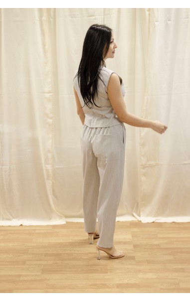 Completo con Gillet e Pantalone Gessato
