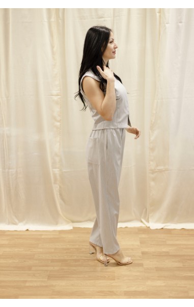 Completo con Gillet e Pantalone Gessato