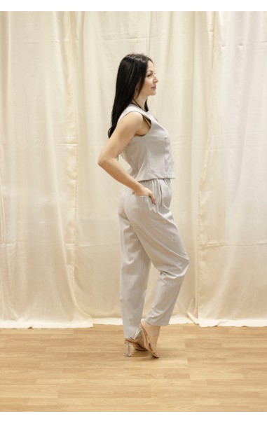 Completo con Gillet e Pantalone Gessato