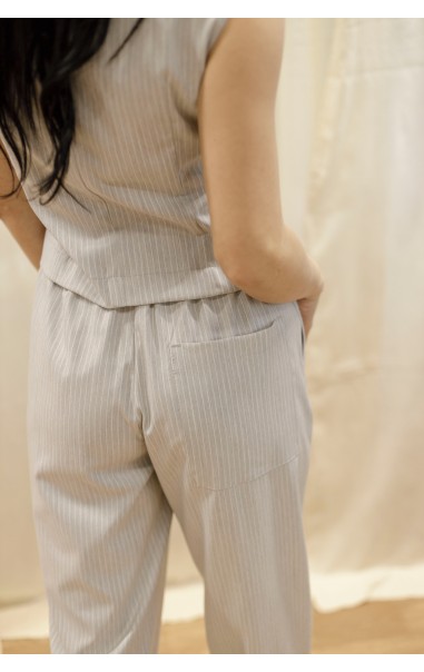 Completo con Gillet e Pantalone Gessato